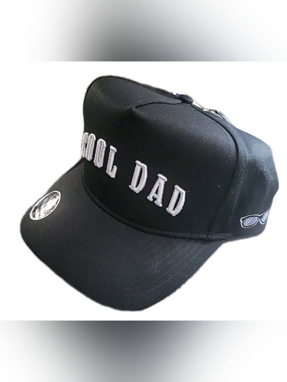 Good Life Cool Dad Unisex Black Strapback Adjustable Hat - Picture 2 of 4